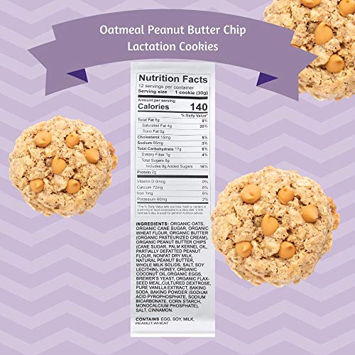 Milkbliss Peanut Butter Chip Soft Baked Lactation Cookies For Breastfeeding thumb #1