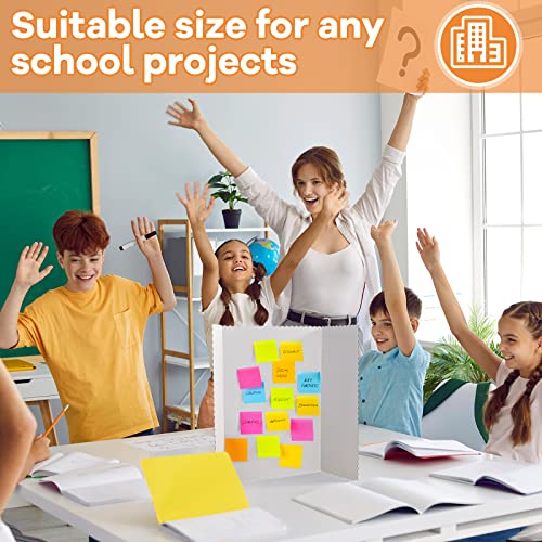 Image of Ctosree 36 Pcs 14 * 22 Inch Tri Fold Poster Board Bulk, Science Fair Project Display Paperboard, Single Wall, Lightweight Presentation Board (White)