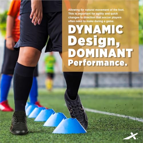 Image of Vector X Men's Blaze Series Football Shoes with TPU /Synthetic Leather Upper|Comfortable Soccer Sports Shoe |Footwear Studs for Adult, Men & Boys | Walking |Lace-Up