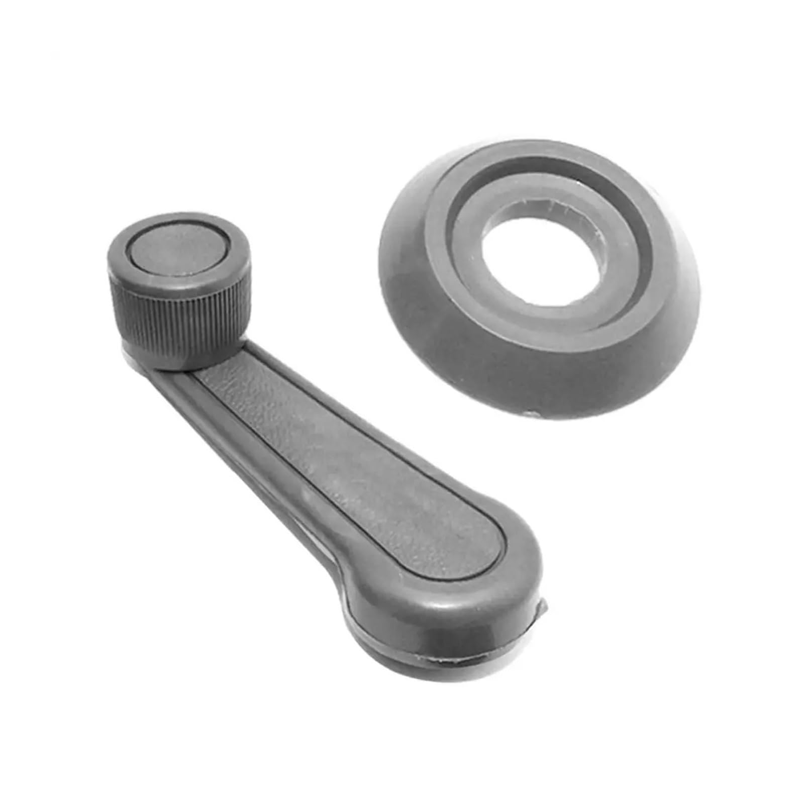 SAMWDK Glass Lifter Car Door Window Handle Car Window Handle Winder Riser Car Window Crank Automotive Replacement Riser Handle Durable Car Window Regulator(Gray)