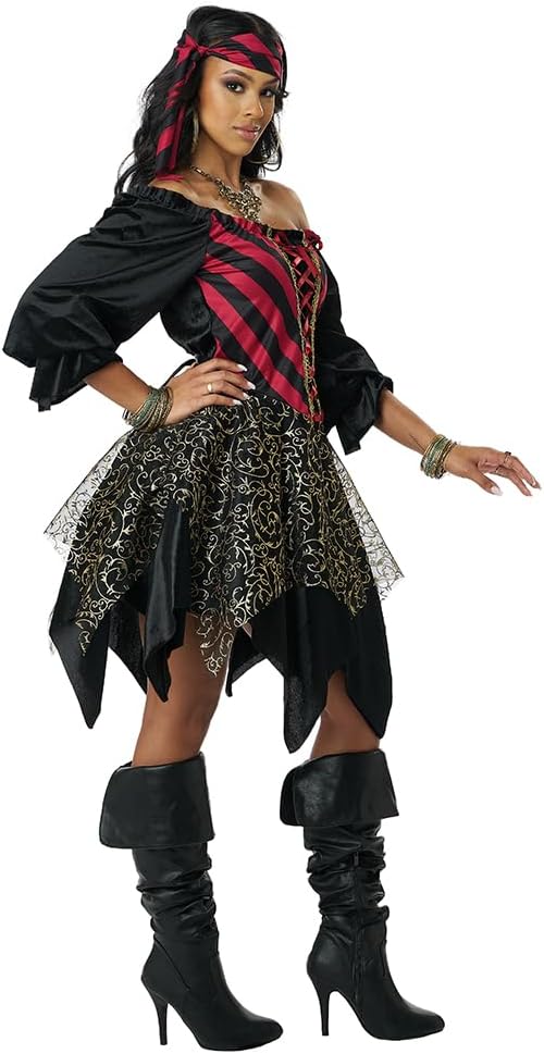 California Costumes womens Glimmering Sea Pirate, Women's Costume