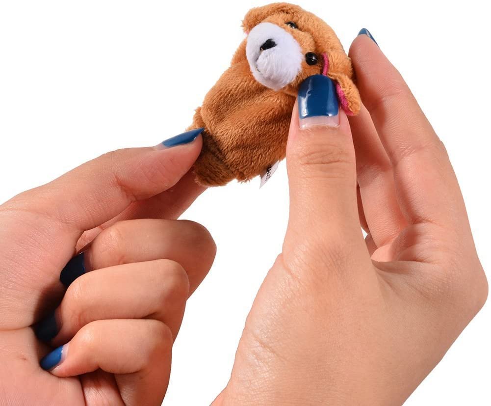 JAPSI Animal Finger Puppet for Kids | Hand Puppet Soft Toys for Kids | Soft Toy Assortment for Kids | Perfect for Imaginative Play and Early Learning | Different Animal Set of 5 Multicolor - Image 7 thumbnail