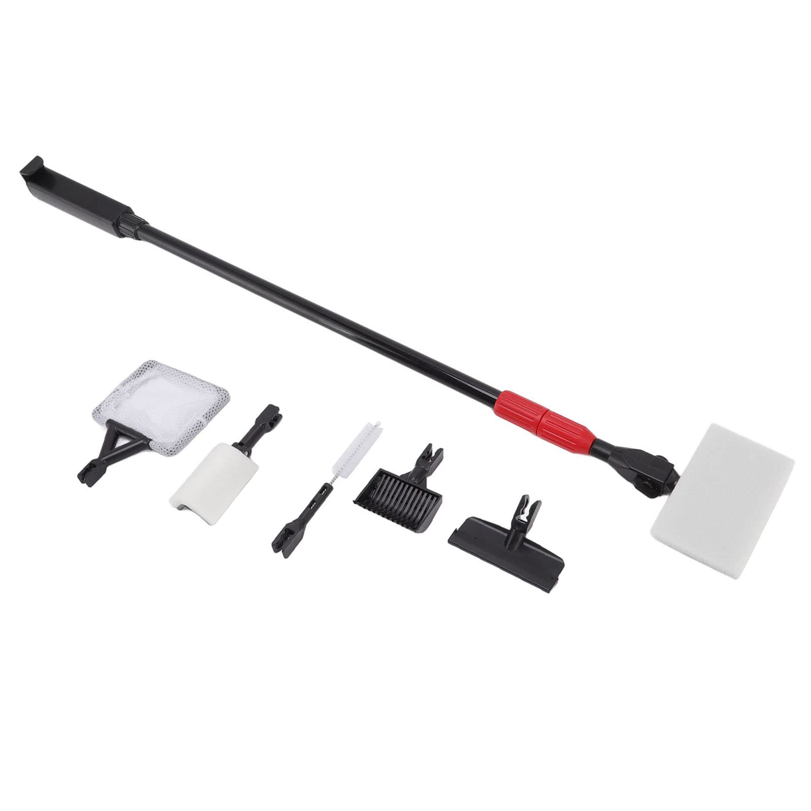 Herramientas de Limpieza de Acuarios, Cepillo 6 en 1, Kit de Herramientas de Limpieza de Acuarios de Fácil Uso ABS para Tanque de Agua