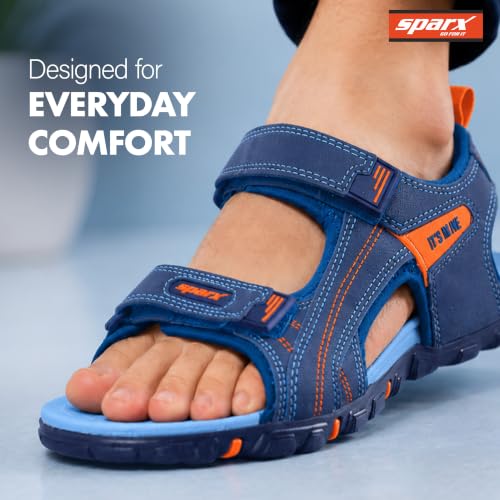 Image of SPARX Outdoor Sandals for Men - Adjustable, Comfort Velcro closure Sandals with Cushioned Footbed, Secure Fit, Durable Sole & All-Day Walking Comfort