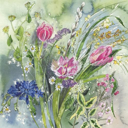 Alex Clark Spring Flowers Blank Card - Floral - Wildflowers 