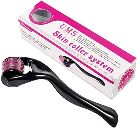 Derma Roller, PHOEBE Microneedle Roller for Face Microdermabrasion Skin Roller 540 Microneedling 1.0mm Facial Roller Includes Free Storage Case (1 Roller)