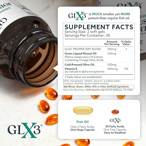 HAKA Life Nutrition GLX3-2PACK Green Lipped Mussel Supplements