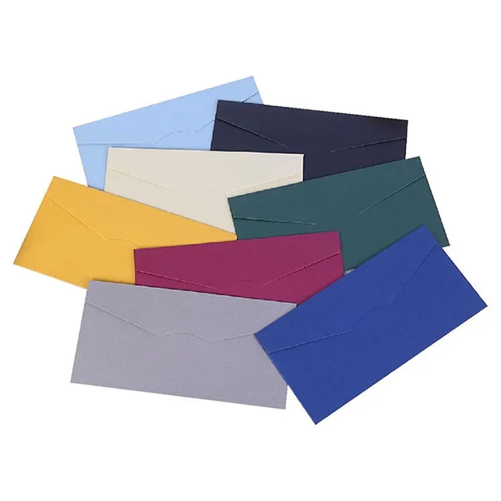 Koperty na karty podarunkowe 100 sztuk papieru perłowego kolorowe puste koperty zaproszenie biznesowe święta i wesela(Light gray-D)