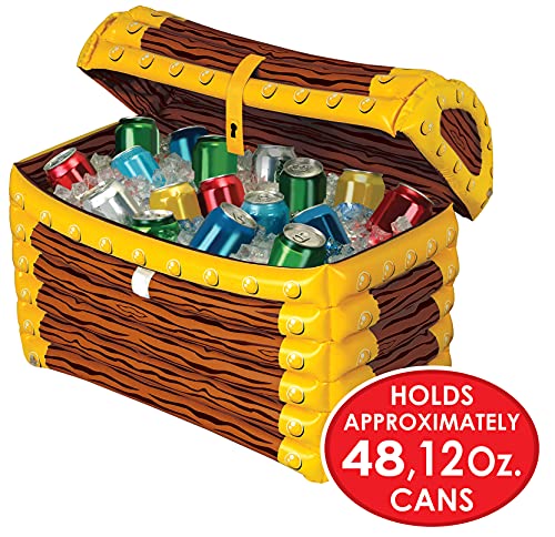 Image of Beistle Inflatable Treasure Chest Coolers.