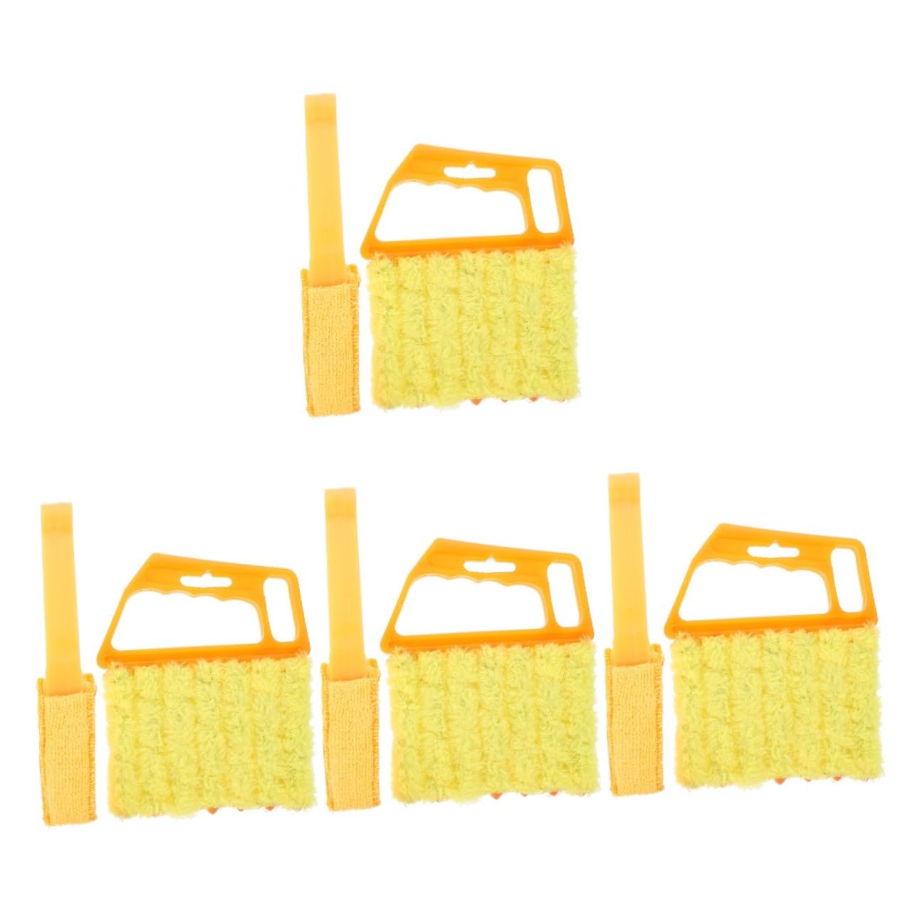 Nettoyage lamelles fenêtres avec ce lot de 8 brosses microfibres orange stores