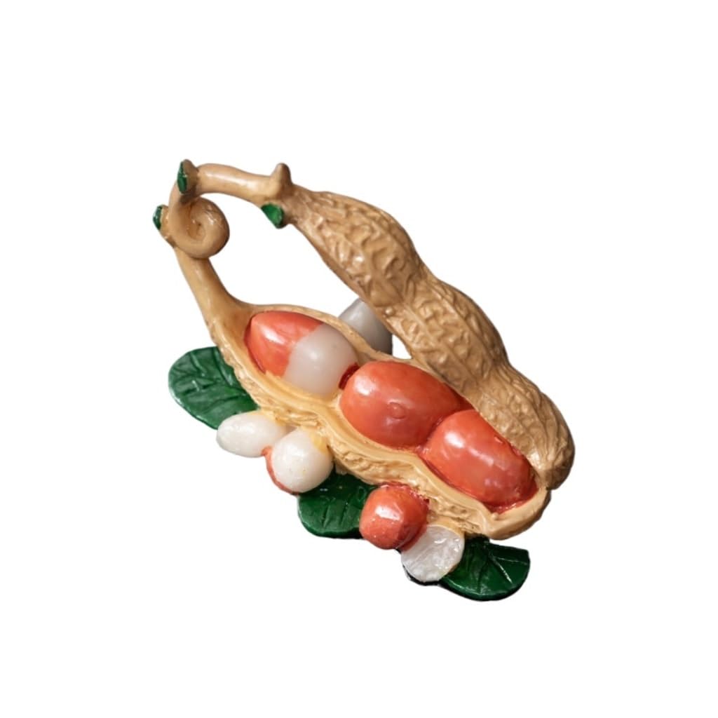 ENGENDER Kung Fu Tea Pet Peanut Color Changing Tea Pet Simulation Fruit Creative Home Desktop Decoration
