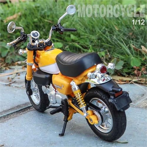 Moto Monkey 125 miniature 1:12 en métal moulé sous pression pour collection sport