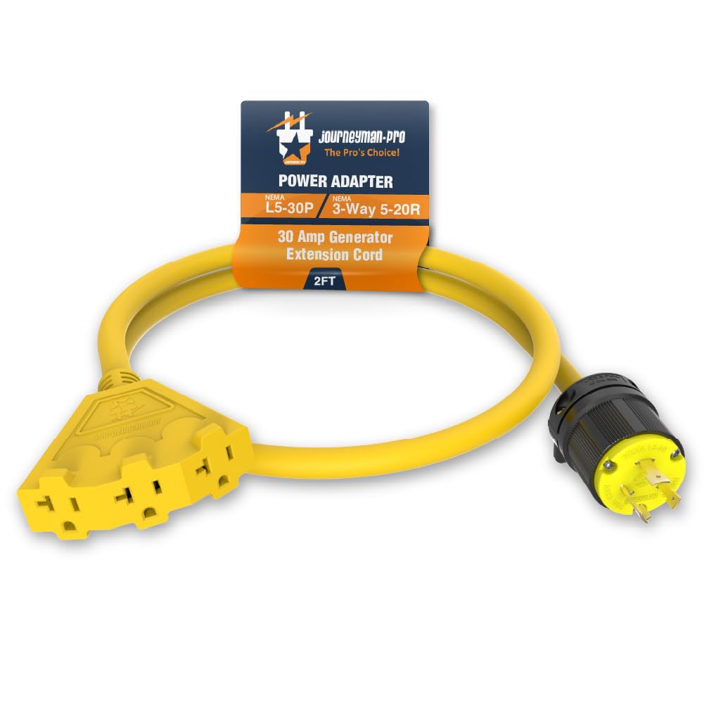 Amazon.com: L5-30/TT-30/L14-30 to Triple 5-20R Generator Power