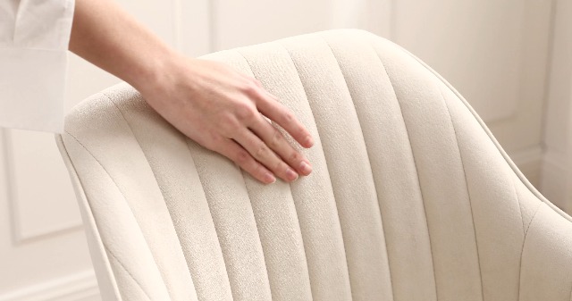 Poltrona Girevole In Tessuto Bouclé Protea - Foto 11