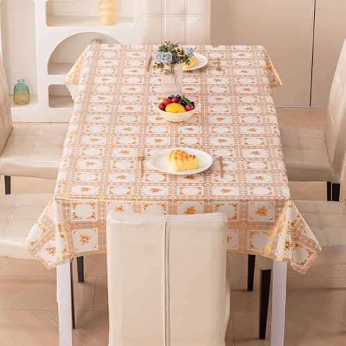 Image of HOKIPO PVC Table Cover for 6 Seater, 54x78 Inches (AR-4349-D7)