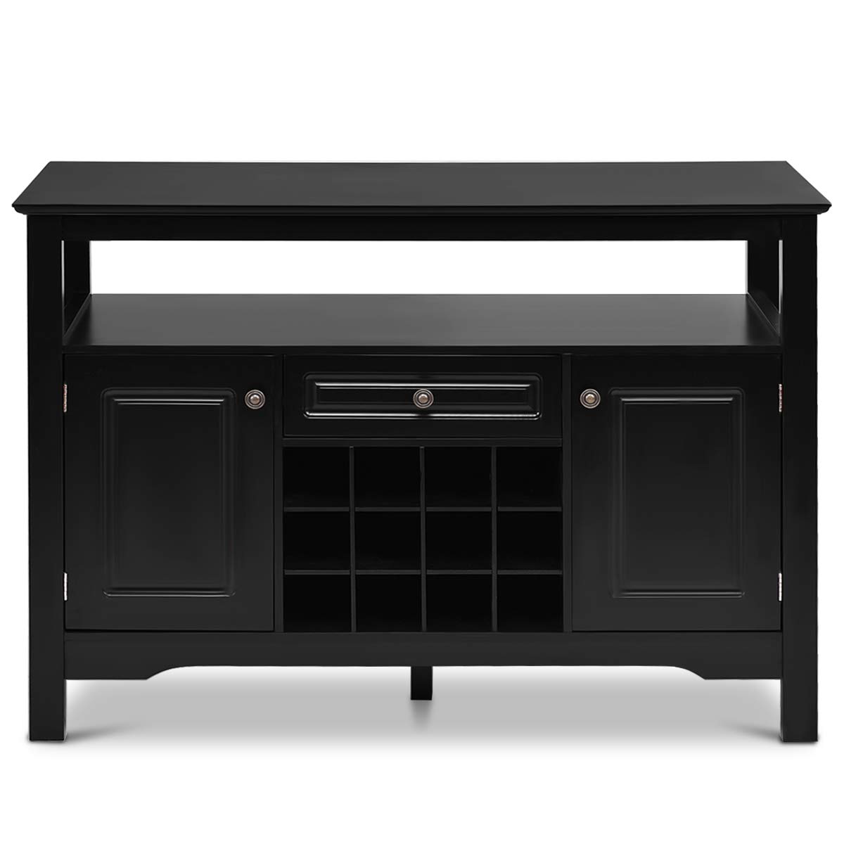 Giantex Sideboard, Farmhouse Buffet Storage 12 Wine Bottle