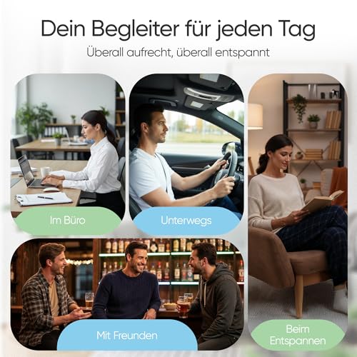 GERADIX Haltungskorrektur Damen Herren Rückenstützgürtel Haltung Korrektur Gurt Back Posture Corrector Verstelbare Haltungstrainer Rückengurt für Schulter Nacken + Ebook Leitfaden (L)