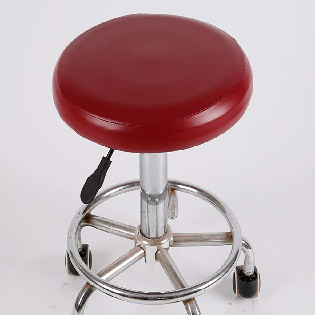 Housse De Tabouret De Bar Ronde En Cuir Synthétique élastique