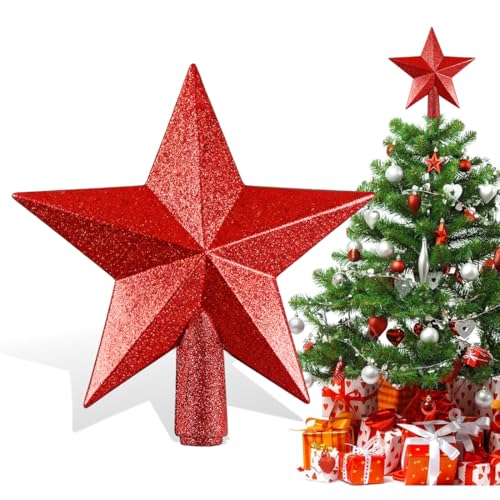 Tannenbaumspitze Stern – 20cm Weihnachtsbaum Stern Spitze,...