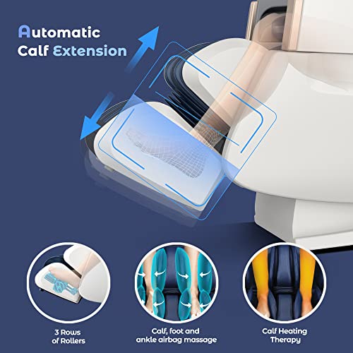 Iboomas 2023 Massage Chair Full Body,App Control Sl Track Zero Gravity Massage Chairs With Ai Voice,Auto Leg Extension,Back And Calf Heatied,Yoga Stretch,Usb Port,Bluetooth,Shiatsu Recliner(R8606) #TOP1