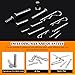 Rustark 122Pcs 15 Sizes 304 Stainless Steel Cotter Pin Clip Key Fastener Fitting Assortment Kit M1.5 M2 M3 Cotter Pin R Shaped Cotter Pins M4 M6 M8 Clevis Pins for Automotive Mechanics Repair