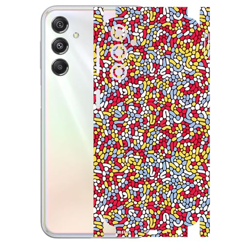 Image of AtOdds - Compatible for Samsung Galaxy M34 (5G) Mobile Back Skin Sticker - Rear Screen Guard Protector Film Wrap (Coverage - Back+Camera+Sides) (Design - Beans)