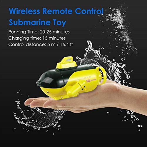 RC Boat, Simulation Diving Electric Remote Control Submarine Ship Toy for Pools and Lakes, Speed Boat Remote Control Toy Gifts for Children Kids
