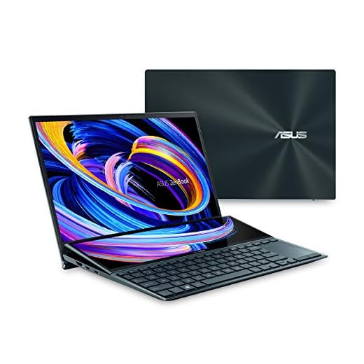 ASUS ZenBook Duo 14 UX482 14” FHD NanoEdge Touch Display, Core i7-1195G7, GeForce MX450, 16GB RAM, 1TB SSD, ScreenPad Plus, Windows 11 Pro, WiFi 6E Celestial Blue, UX482EGR-XB74T