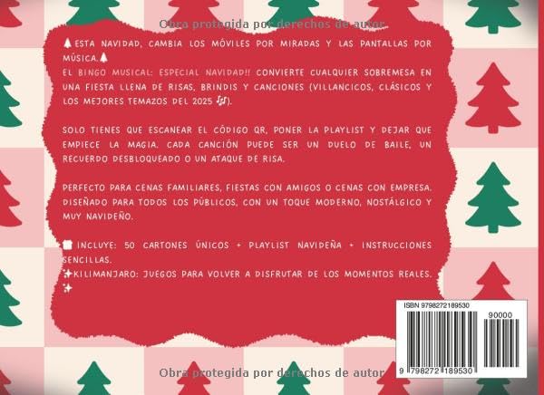 Miniatura 2 de BINGO MUSICAL ESPECIAL NAVIDAD!!! Juego perfecto para reír, cantar y compartir en Navidad. Ideal para sobremesas familiares, cenas de empresa y
