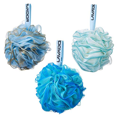 Loofah Bath Shower Sponge Shower Pouf Loofahs Body Scrubber Ball (Multi-Colored)
