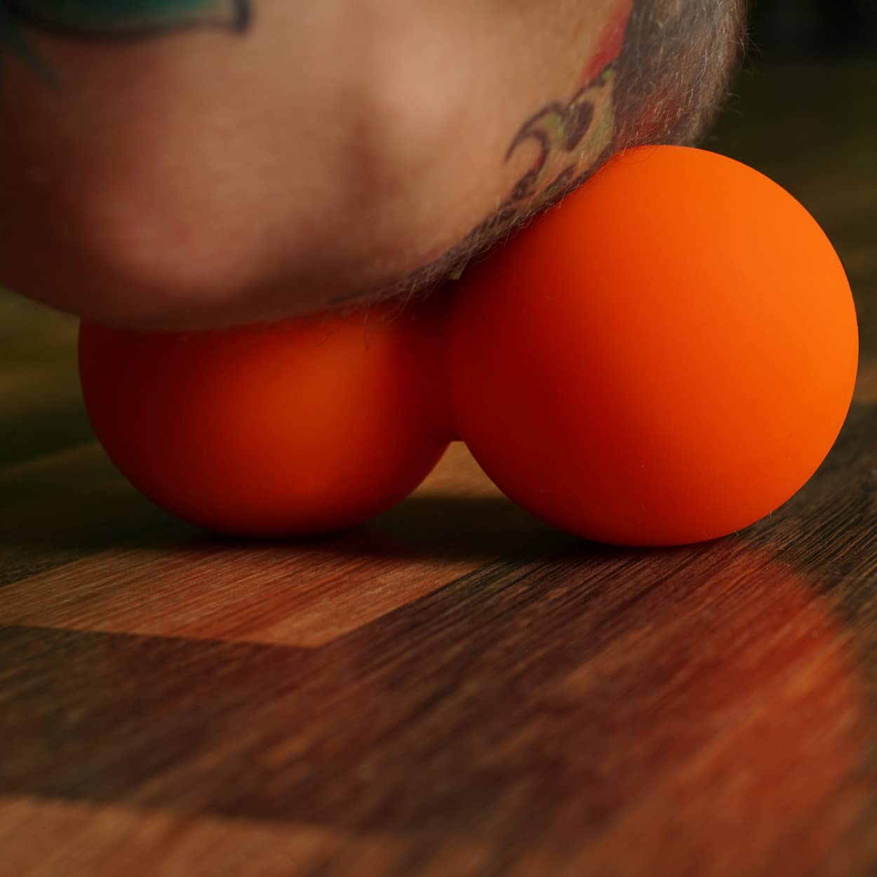 Zen Core Massage Duoball Original - Twinball Faszienrolle Lacrosseball Hartgummi, Größe 13 x 6 cm für die Anwendung zur Triggerpunkt- und Faszienmassage/Physiotherapie