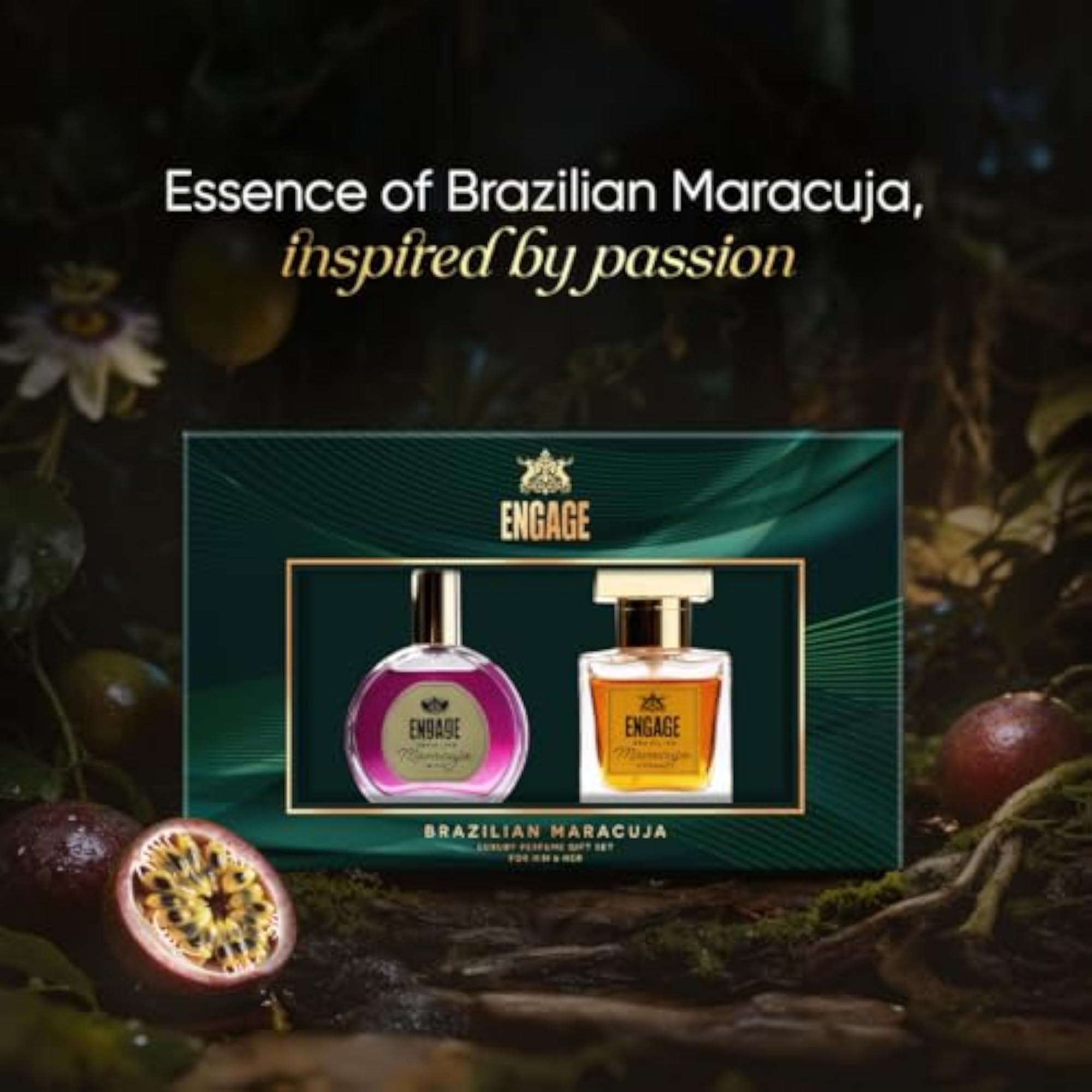 Brazilian Maracuja Luxury Perfume Gift Set, 25mlx2