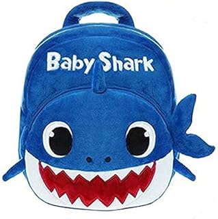 JJAI Baby Cartoon Shark Backpack Plush Bookbag for Kids Toddlers Preschool Bag or