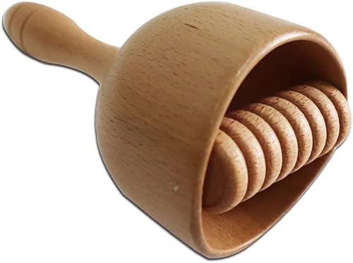 EGEN Taza de terapia de masaje de madera con rodillo herramienta de masaje de maderoterapia de madera para esculpir el cuerpo, taza de masaje de mano