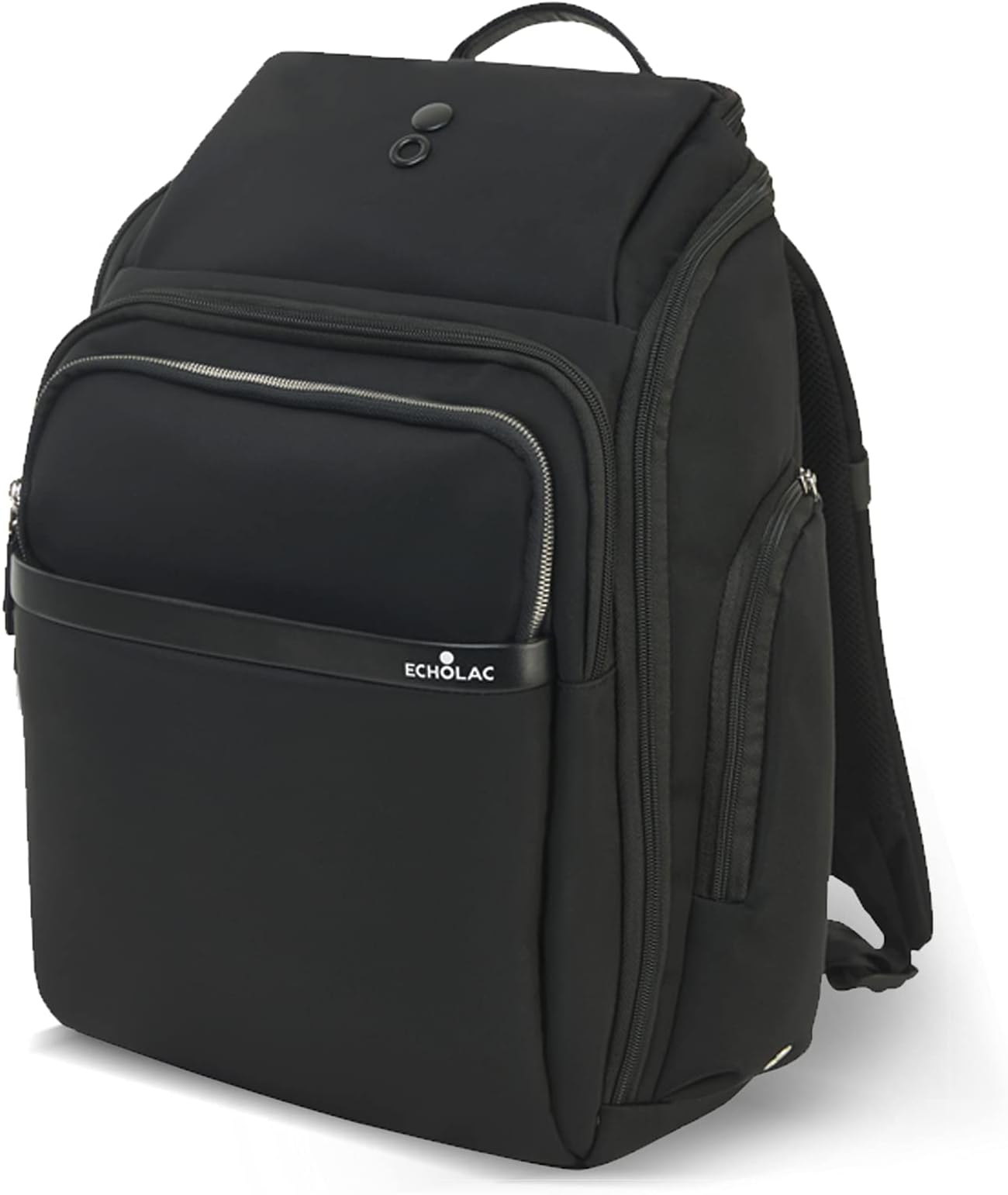 ECHOLAC Backpack Large Capacity Male Business Laptop Bag Multifunctional Storage 17 inch (Black)