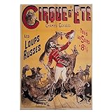 Circus Poster Carnival Sideshow Wolves Art Vintage Style Print Freakshow