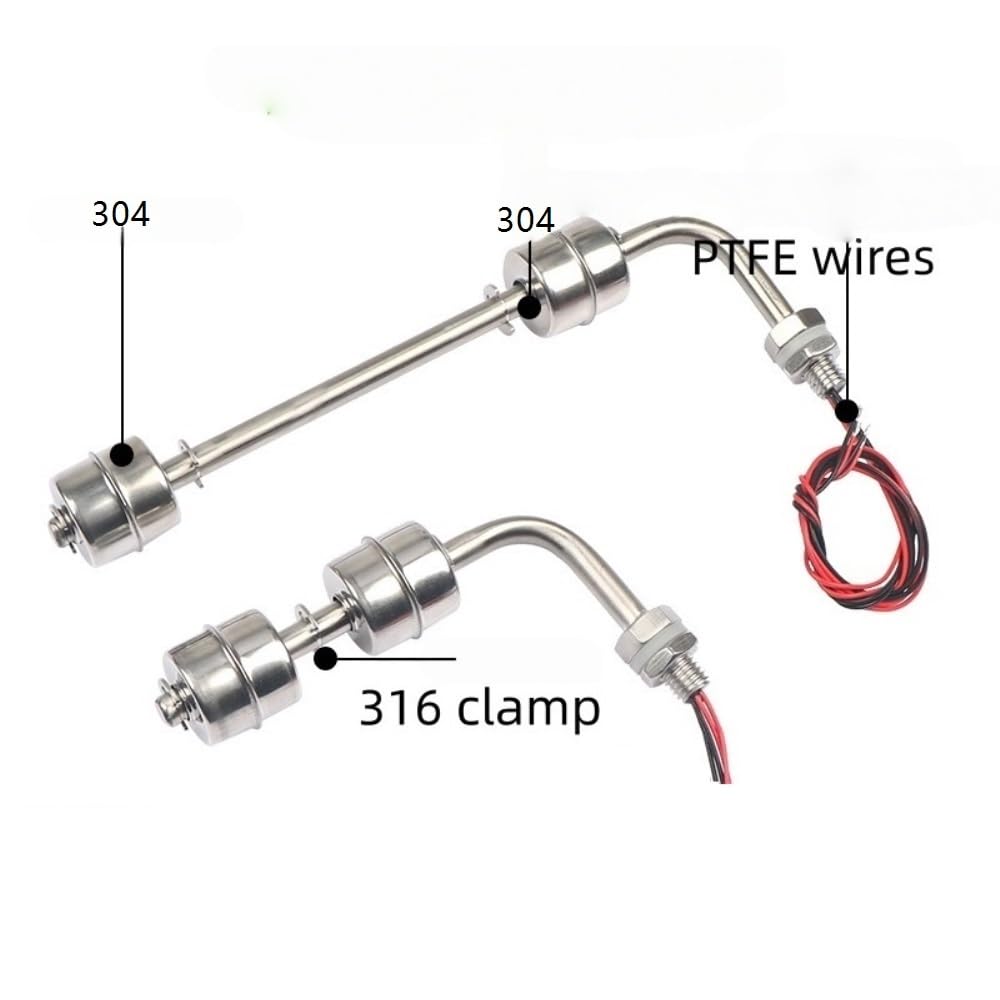 Interruttore Doppio Galleggiante Laterale Inox 304 1 pezz0 | controllo su e giù del serbatoio, materiale SUS304(450mm)