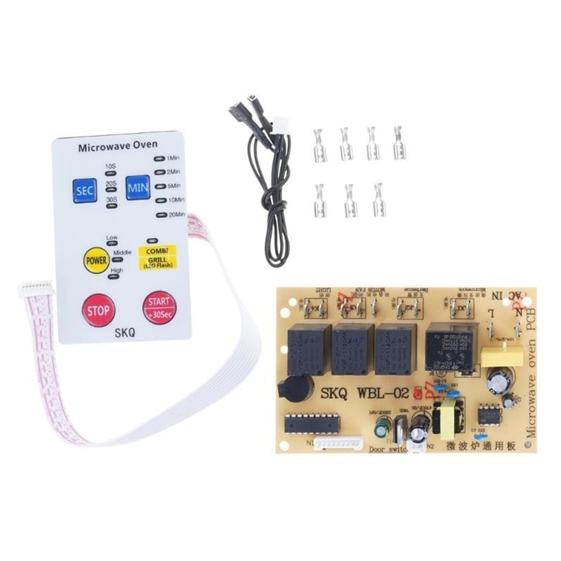 Hndhbfgrt Universal Microwave Oven Control PCB Replacement Repair Parts, Microwave Universal Computer Board Conversion Board