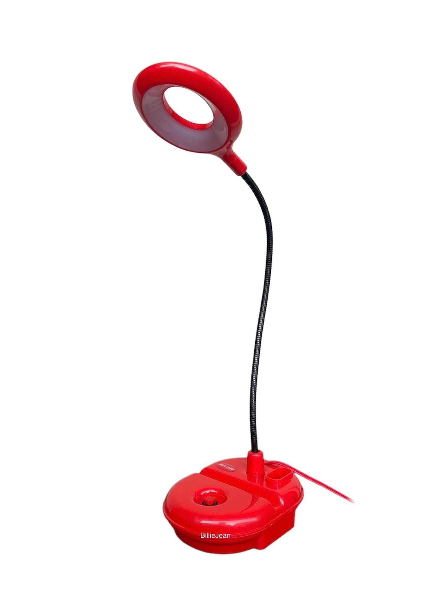BillieJean Adjustable 9 Watt LED Desk Electric Lamp (Red)-image-11
