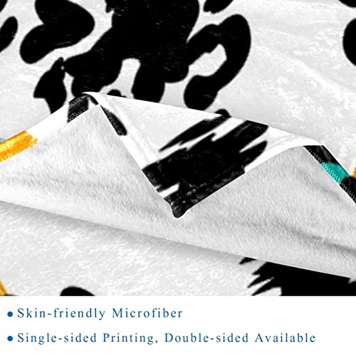 Couverture douce léopard en microfibre légère pour voyage - 3