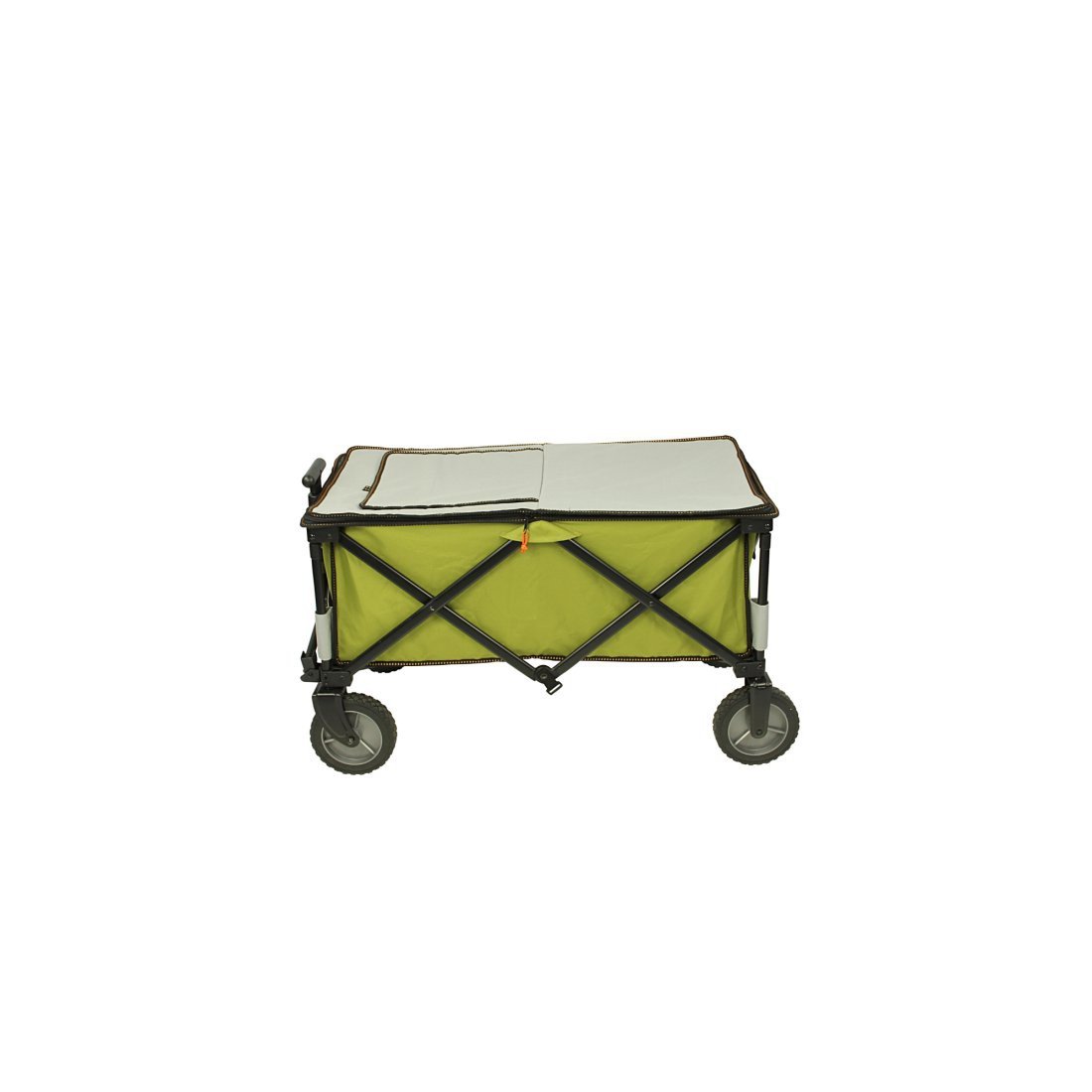 10T Cooler Trolley XL - Faltbarer Bollerwagen mit 65L Kühlfach für Strand, Camping - Handwagen mit robuster Stabilität und Leichter Manövrierbarkeit