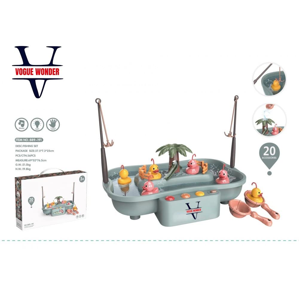 VOGUE WONDER Fish Catching Game for Kids with Flashing Lights and Musical Melodies Party & Fun Games Board Game (B0BDKNBJXJ) Amazon Price History, Amazon Price Tracker