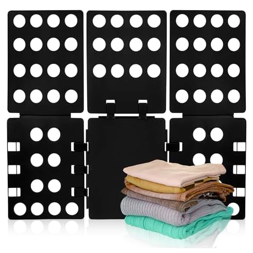 Camiseta dobrável organizador de lavanderia ferramenta durável camiseta pasta de roupas plástico placa dobrável fácil e rápida para crianças e adultos para dobrar roupas preta