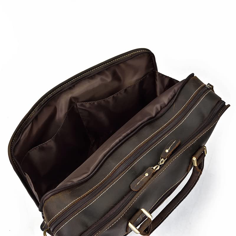 Mens leather leather briefcase, vintage leather handbag, business shoulder bag, messenger bag, 15 inch laptop case4