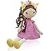 Bambole di uncinetto - Bambola di Crochet Principessa Unicorno - Statuetta Amigurumi - Regali originali fatti a mano