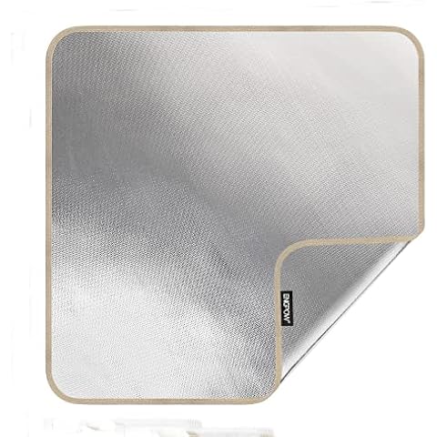 Fire Pit Mat Fireproof Grill Mat Square BBQ Splatter Protector Pad for Deck,Garden,Ground,Patio,Lawn,Wooden Floor,Camping,Outdoor Foldable Heatproof Water Resistant Fire Pit Accessories 38x36 Inch Cover