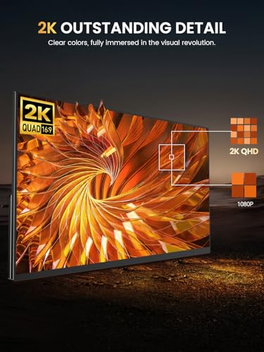 Image of UPERFECT 24.5 inch 2K 165Hz Portable Monitor, QHD IPS Gaming Display | 500 Nits, 0.1ms Response, FreeSync, HDR, VESA Support, Stand Included, USB-C & Mini HDMI External Screen for Laptop & Console