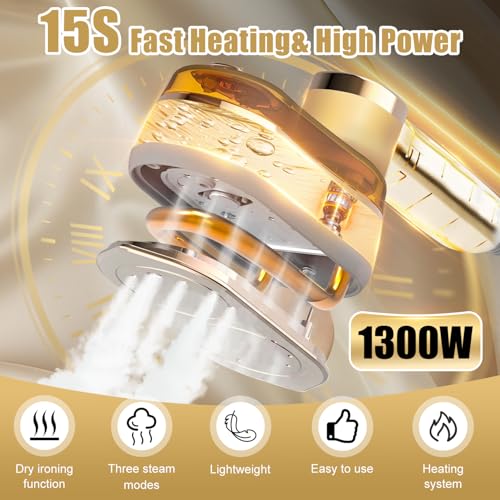 مراجعة مكواة بخار 2 في 1 Xkimos المحمولة بشاشة LCD 1300W قابلة للطي 180° للمنزل والسفر - الصورة 2