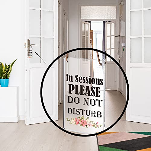 Image of In Session Sign, Cute Doorbell Sign, Ideal for Home, Offices, Spa Treatment, Law Firms, Clinics, Hotels, During Therapy, Counseling Sessions, Funny Office Decoration Gift for Co-Worker, Coworker,WAP6