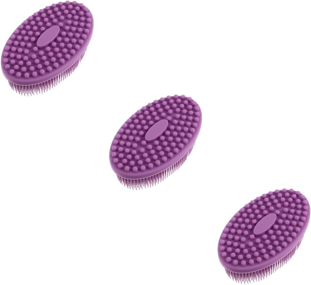 minkissy Gezichtsreinigingsborstel 3Pcs Bathing Pad Silicon Of Massage Brush Massagers Back Cleaning Scrubbers Shower Cradle Body Alle Reiniging Exfoliator Facial Soft And